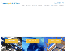 Tablet Screenshot of dynamicairsystems.com.au